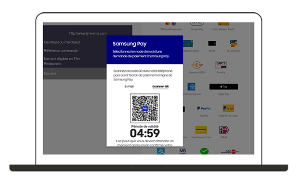 SamsungPay desktop Qr Code